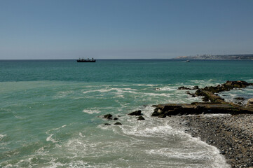 Fototapeta na wymiar Viña del Mar shore, Chile
