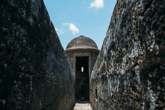 Lookout point of a centuries old fortress wall