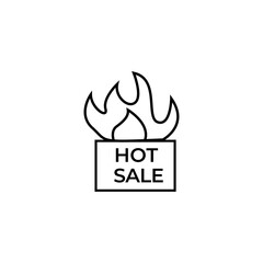 hot sale icon on white background