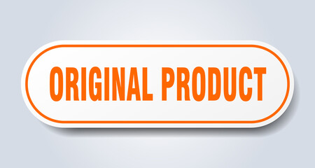 original product sign. rounded isolated button. white sticker