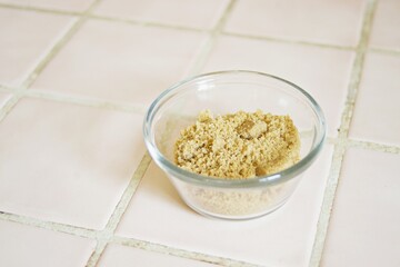 Brown Sugar in a glass bowl