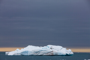 Iceberg, Br&aring;svellbreen Glacier, Svalbard, Norway