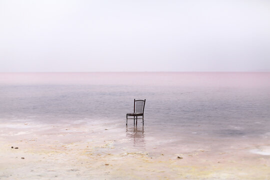 Chair at Pink Salt Lake