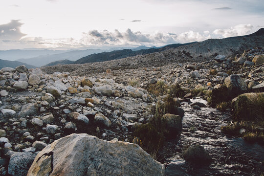 Stream Framed by Rocks