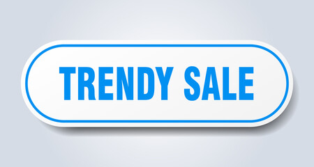 trendy sale sign. rounded isolated button. white sticker