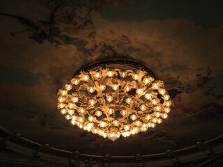chandelier in the theater 