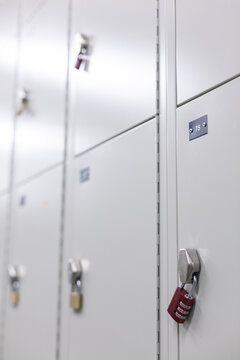 Padlock In Locker Room