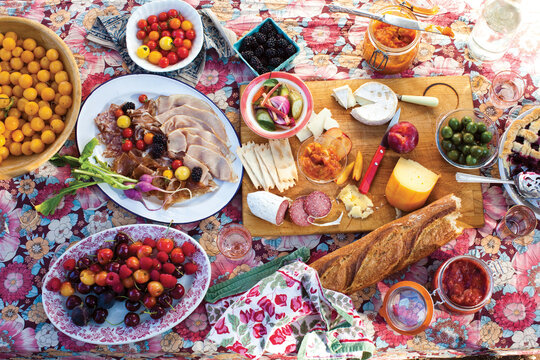 Cheese and Fruit Picnic
