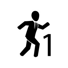 Number 1 of employee icon