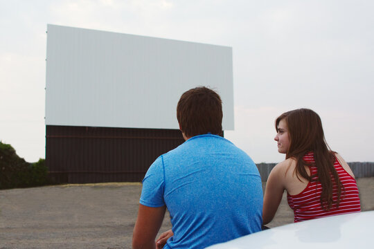 Series at a outdoor drive-in movie theater