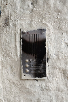 Doorbell on a wall