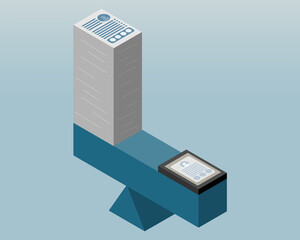 resumes transform with ATS (Applicant tracking system) vector