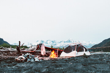 Camping Alone In The Alaskan Wilderness