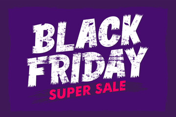 Black friday banner with cool grunge