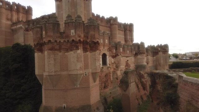 Castle of Coca in Segovia,Spain. Europe
