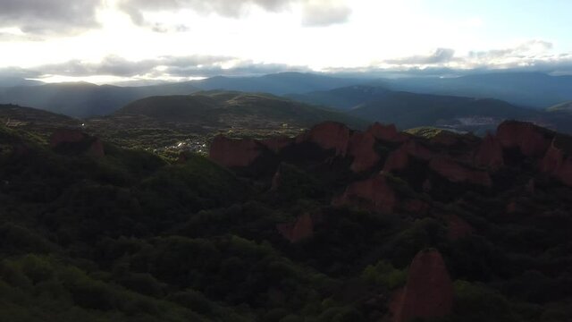 Beautiful landscape in roman gold mines of Las Medulas. Leon, SpainUNESCO World Heritage Site