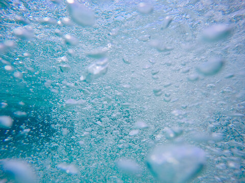 Bubbles in water