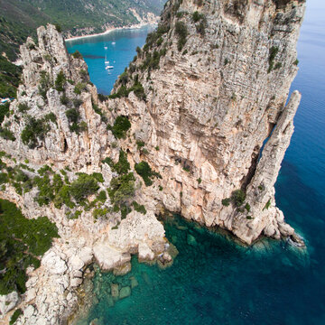 Aerial view of Perda Longa mountain, Sardinia