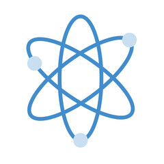 atom molecule science isolated icon