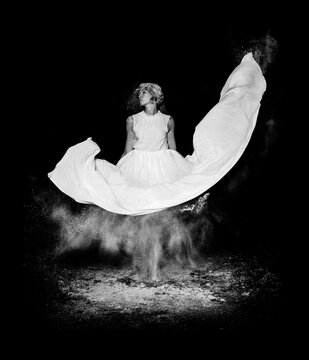 exploding powder girl
