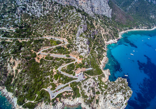 Aerial view of Perda Longa, Sardinia, Italy