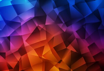 Light Blue, Red vector triangle mosaic texture.