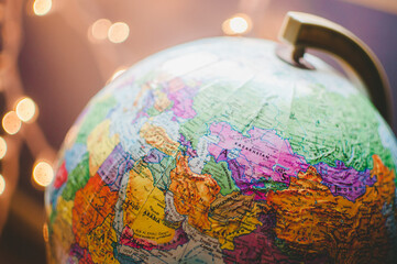 A globe of the world