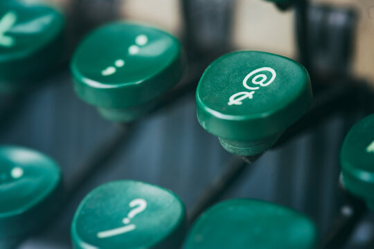 Typewriter: The @ Symbol On An Old Keyboard