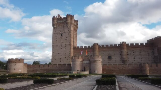 Castle of the Mota - famous old castle in Medina del Campo, Valladolid ,Castilla y Leon, Spain
