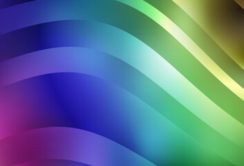 Light Multicolor vector background with lines.