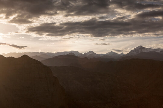 Annapurna Range seen from Samar Village on the way to Lo Manthang.