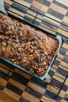 Homebaked Walnut and Halwa Cake