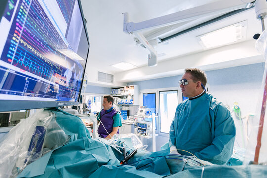 Doctor Operating Using Robot-Assisted Surgery
