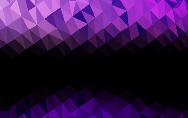 Fototapeta premium Light Purple vector polygonal pattern. Creative illustration in halftone style with gradient. Triangular pattern for your business design.