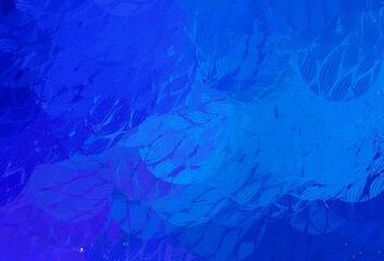 Dark BLUE vector texture with abstract forms.