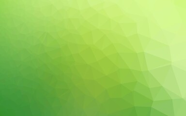 Light Green vector low poly layout. Brand new colorful illustration in with gradient. Textured pattern for background.
