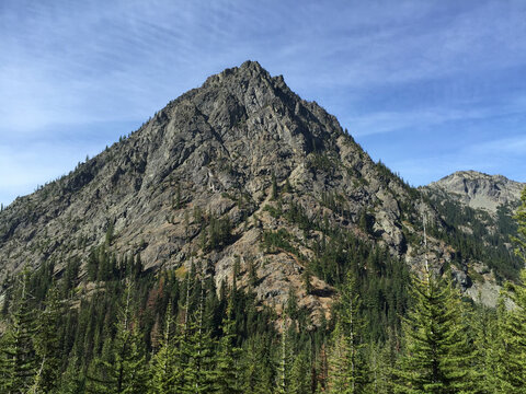 View of mountains in the Central Cascades