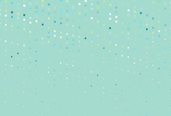 Light Green, Yellow vector template with square style.