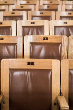 Beautiful vintage theater seats