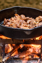 アウトドア定番料理　焼き肉