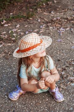 Little girl in a hat