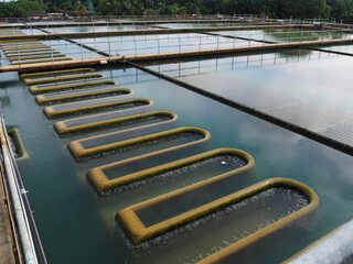 Part of the clean water treatment process