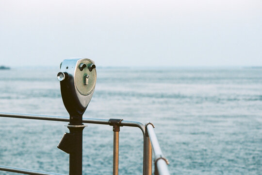 Coin Operated View Finder on a Jersey Shore Jetty