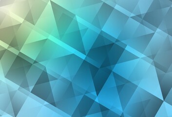 Light Blue, Green vector abstract mosaic pattern.