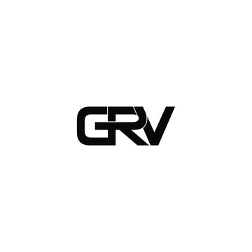 grv letter original monogram logo design