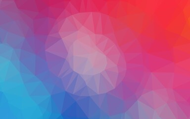 Obraz premium Light Blue, Red vector shining triangular pattern. An elegant bright illustration with gradient. Brand new style for your business design.