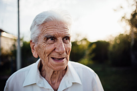 Portrait of senior man
