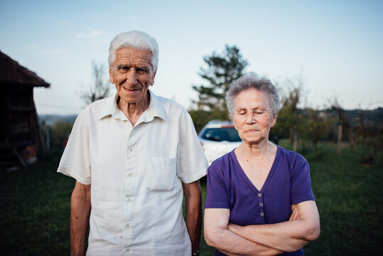 Senior couple portrait