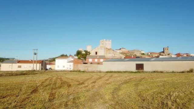 Torrelobaton, village of  Valladolid. with castle. Spain.Europe