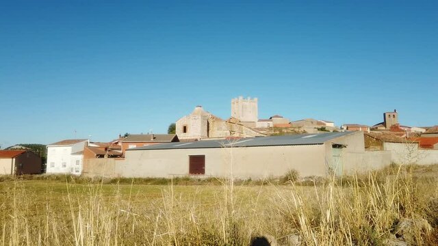 Torrelobaton, village of  Valladolid. with castle. Spain.Europe